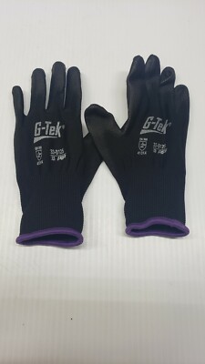 2 Pairs G-Tek X-Small 33-B125 Seamless Knit Nylon Polyurethane Coated Gloves