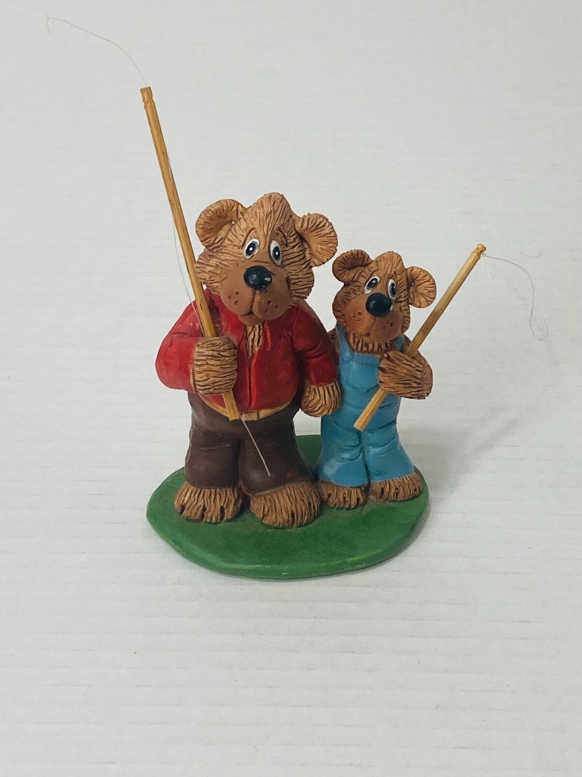 Figura De Colección Russ Berrie & Co Lil Luvables - Padre e Hijo Pesca