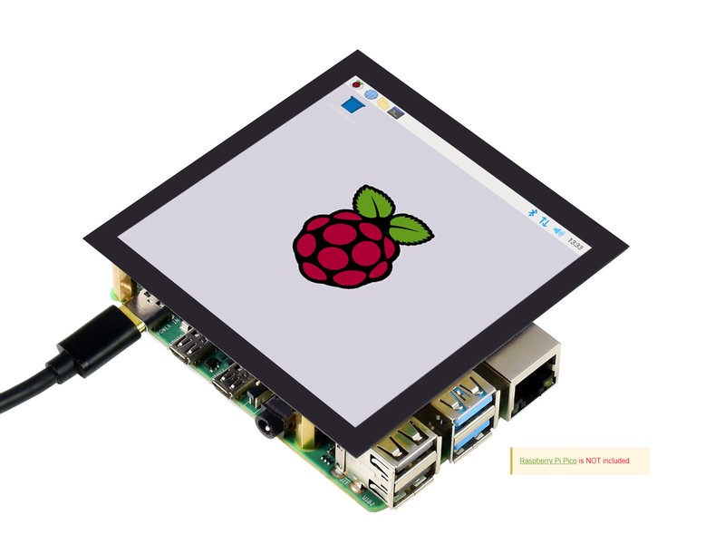 Waveshare 4inch Square Capacitive Touch Screen LCD (C) for Raspberry Pi DPI IPS
