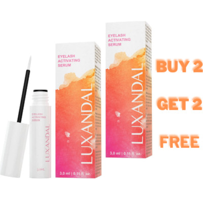 LUXANDAL EYELASH NATURE GROWTH SIMULATOR SERUM EYEBROWS LENGTH THICKER 10 ml 2pc