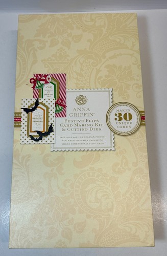 Anna Griffin FESTIVE FLIPS Card Making Kit & Cutting Dies Makes 30 UNIQUE Cards