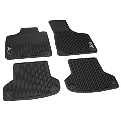 Original Audi A3 (8P) Sportback All weather Rubber Floor Mats Carpets 4pcs LHD