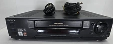 Sony SLV-740HF DA PRO 4-Head VHS VCR Cassette Recorder Player TESTED. NO REMOTE