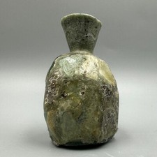 A Rare 1st Century Ancient Roman Glass Bottle With Old Patina