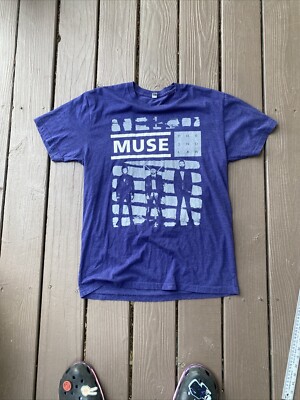 Muse Band Tee 2nd Law 2013 Tour Concert Graphic T-Shirt Large
