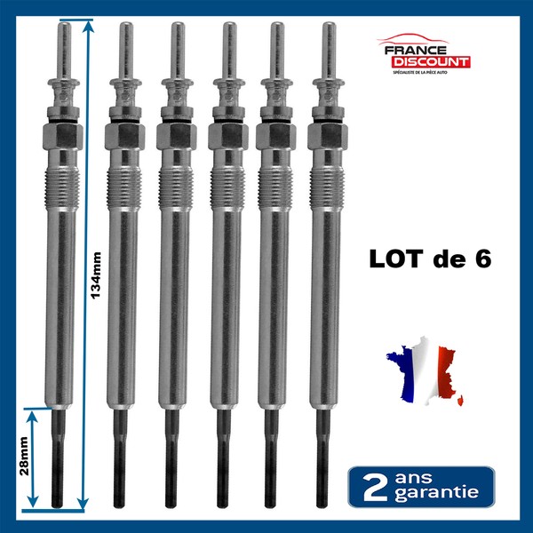 Stapel 6 -Kerze VorwäRmung FüR BMW 330D 335D 430D 435D 530D 535D 550D 640D-image