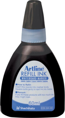 Artline Refill Ink (ESK-50A, BLACK) for Artline 5109A Big Nib Markers, Plus 500A