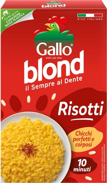 Gallo Riso Blond Risotti,100% Italienischer Reis, Ideal FüR Risottos,1Kg-image