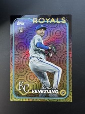 2024 Topps Series 2 Anthony Veneziano Holiday Parallel Rookie Royals