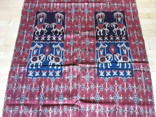 Prächtiges Ikat, Zeremonientuch, Sumba Insel um 1970, 280x120cm - Bild 4 von 11