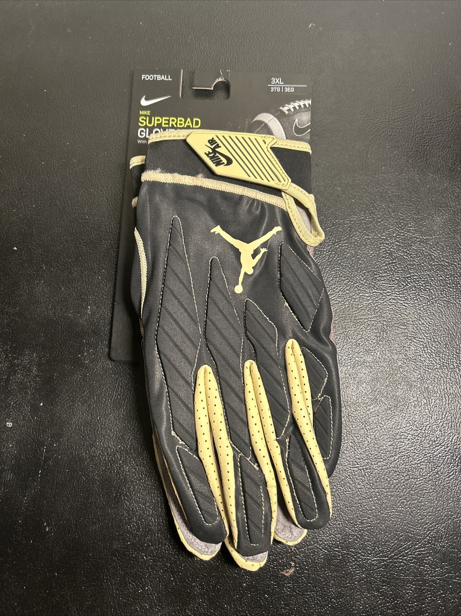 Nike Air Jordan Superbad Football Gloves Saints Adult Size 3XL NEW DA2826-026 | eBay