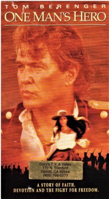 ONE MAN'S HERO- Tom Berenger- Irish Soldier in U.S-Mexican War VHS