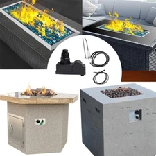 1 Set 2 Outlets Push Button Ignition Switch 150000 BTUs For Grill Fire Pit