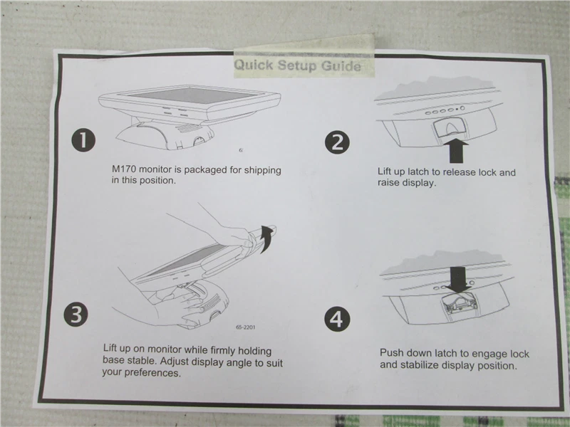 3M MicroTouch 17in Touch Screen Monitor 11-91378-225 VGA DVI USB w/ Cables - Image 3 of 4