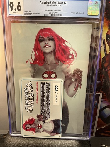 Amazing Spider-Man #23, Tao Virgin Cover , CGC 9.6 -204/800 COA
