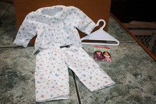 American Girl Doll Emily  s Floral Flannel Pajamas Set. New W/Box.