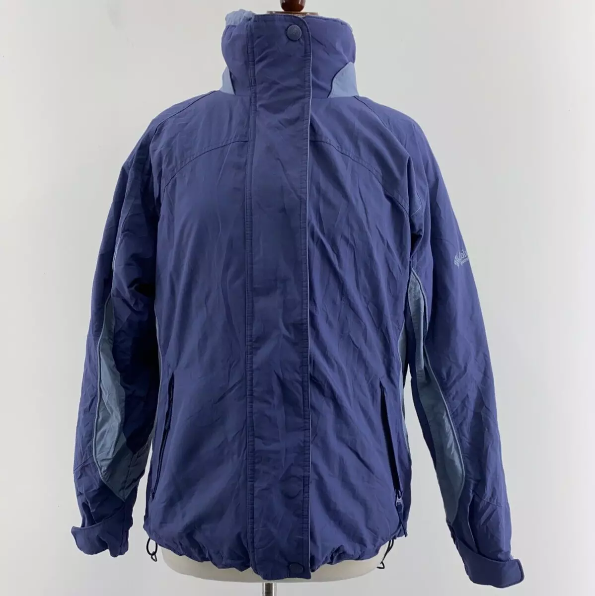 Columbia Bugaboo Purple Full Zip Winter Ski 2 In 1 Fleece Parka Jacket Womens M