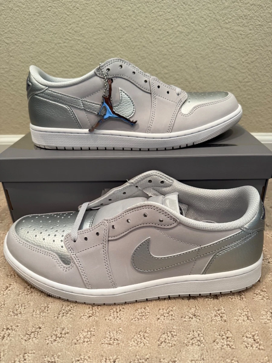 Jordan 1 Retro Low Metallic Silver White for Sale | Authenticity