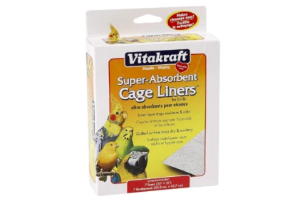 GEORGLASKO_8 Parrot Cage Liners Birds Poo Super Absorbent Parrots Parakeet Conure Cockatiel