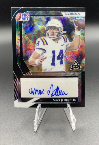Max Johnson 2022 Leaf Pro Set Autograph 1/4 Scope Black Texas A&M LSU RC RARE