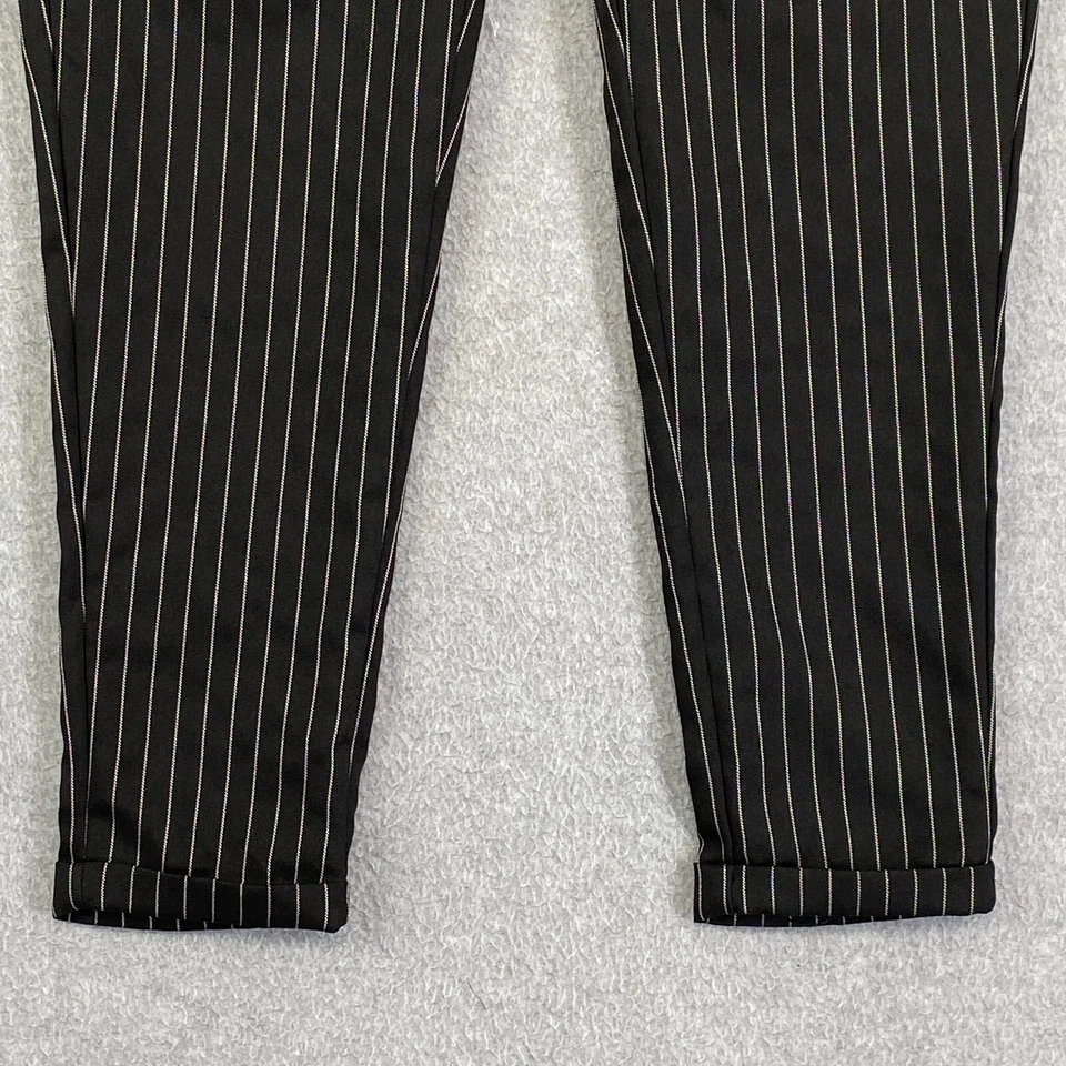 Индиго вожжи платье брюки женщин 5 черный в полоску тянуть на плиссированные манжеты сужающийся - Изображение 3 из 4