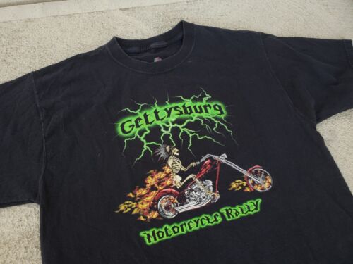 Gettysburg PA Pennsylvania Motorcycle Rally Bike Week 2006 T Shirt Large - Picture 3 of 6