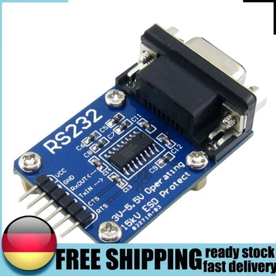 Waveshare DB9 To TTL Converter Board RS232 SP3232 Module 3V-5.5V ESD Strip Cable