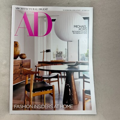 Architectural Digest Magazine September 2018 Michael Kors Sky-High Manhattan