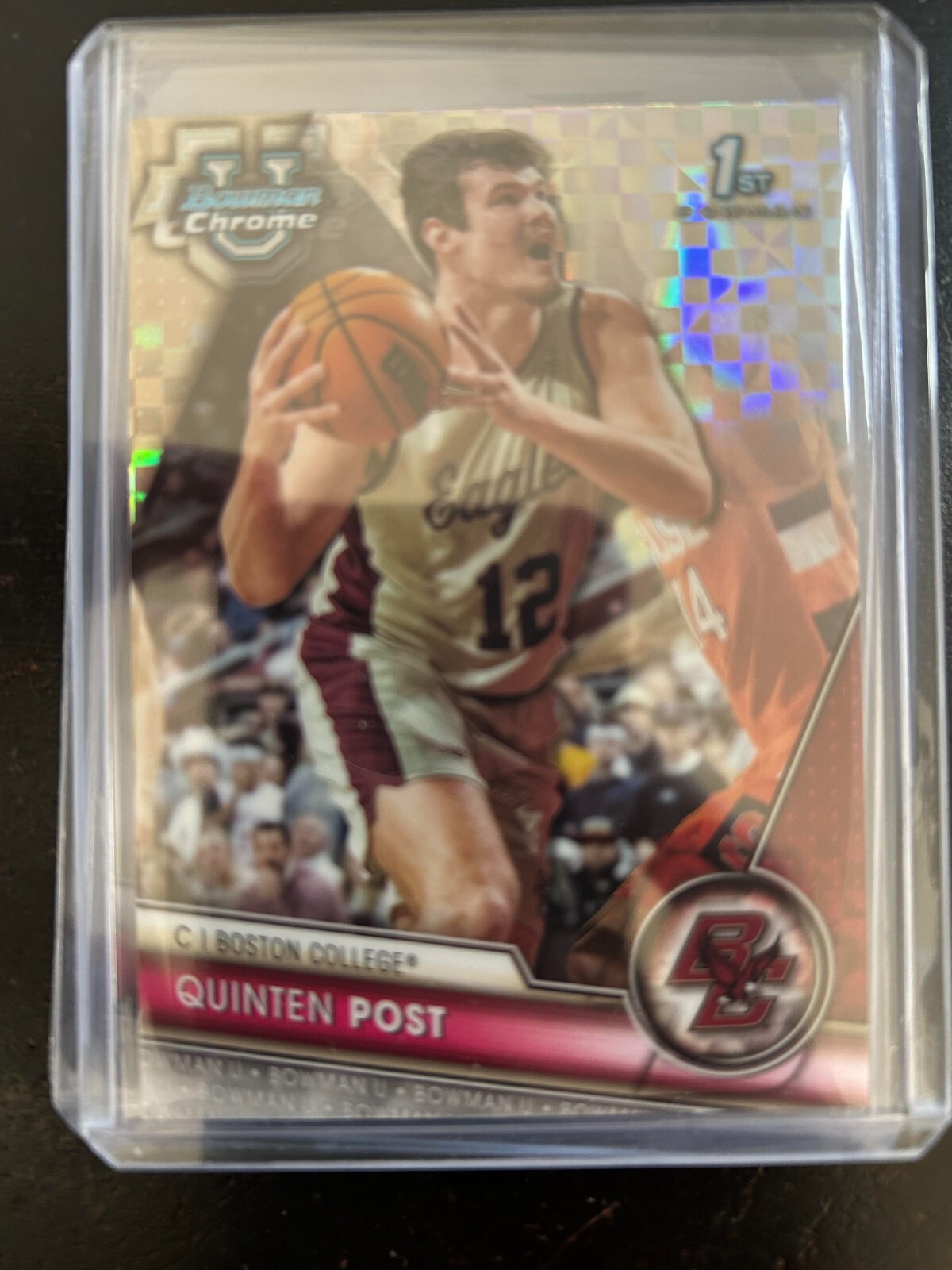 2023-24 Bowman Chrome University #14 Quinten Post Xfractor Refractor 1st Da