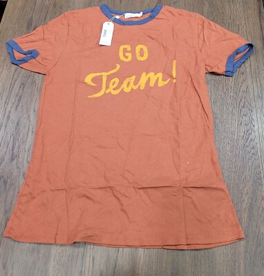 Michelle By Commune Tshirt Shirt Women Short Sleeve Small Go Team