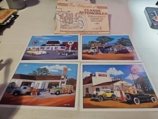CLASSIC AUTOMOBILES 4 lithographs from Original Pantings by STAN CLINE set 4 (OK