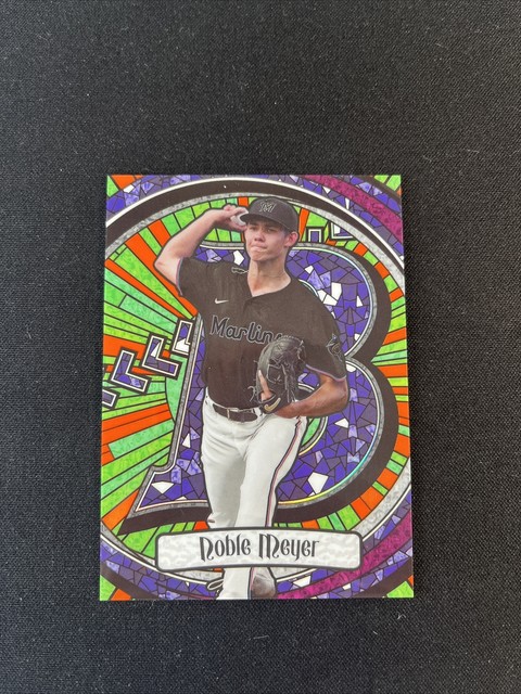 2023 Bowman Draft Baseball Noble Meyer BGS-14 Glass Prospect /25 Orange