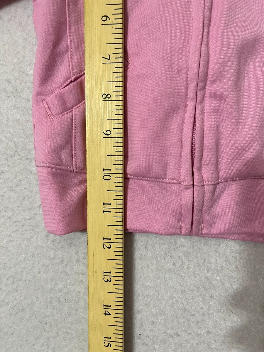 Adidas Light Pink Long Sleeve 3 Striped Full Zip Track Jacket Kids