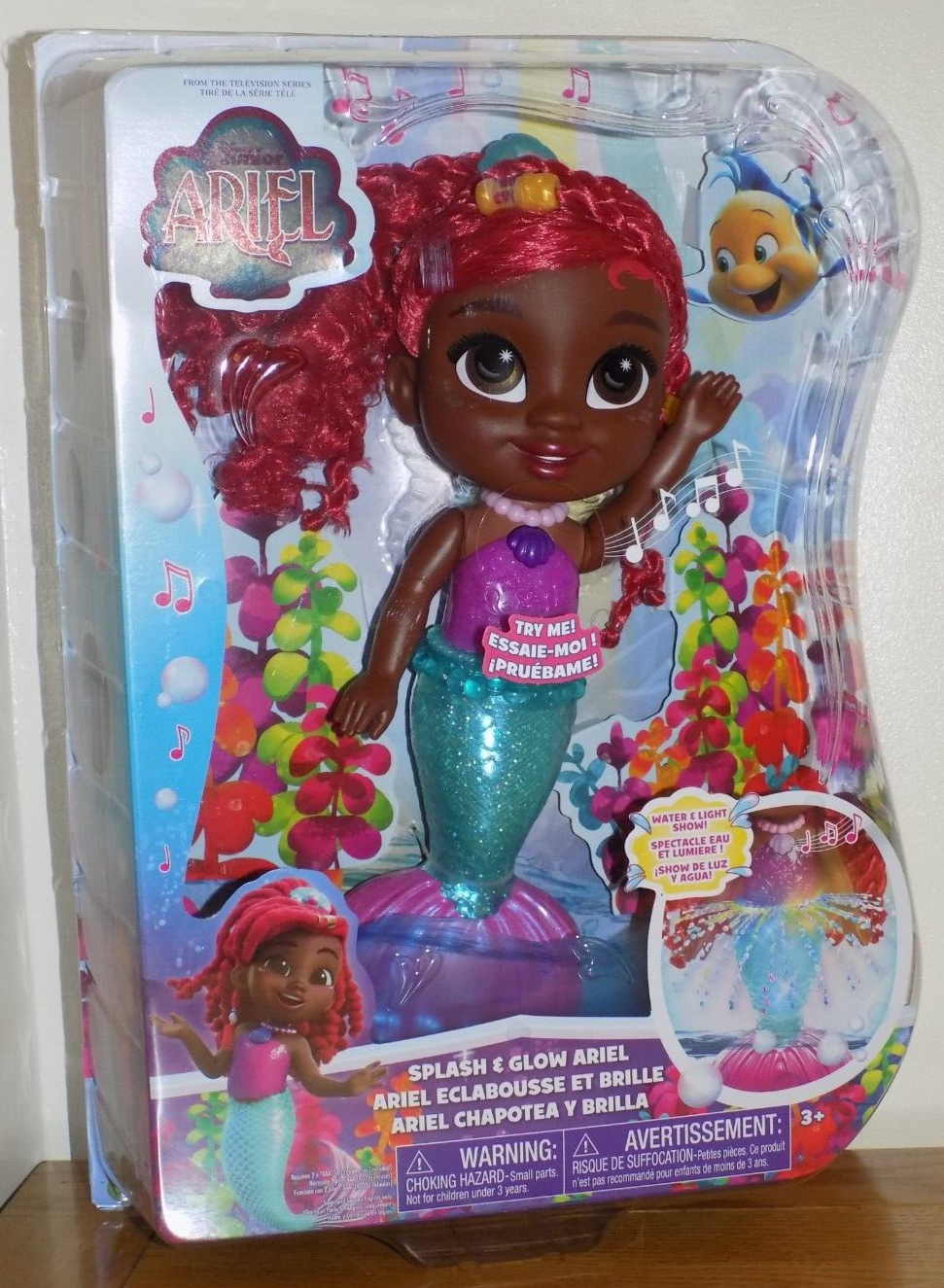 Disney Junior The Little Mermaid - Splash & Glow Ariel BRAND NEW