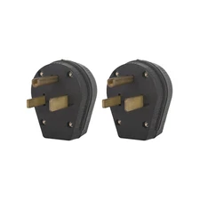 2-pk NEMA 6-50P Male Plug 50A 250V Welder Dryer Power Plug 6-50