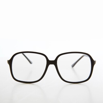 Schwarz Quadratisch Retro Lesebrille 1.50 Dioptrie - Carter