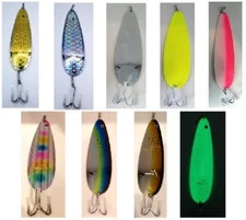 9" 5oz Flutter Spoon / Jigging Spoon / Striped Bass - FREE SHIPPING Over $26.00