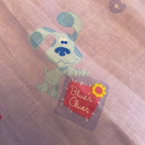 Lot 2 VTG Blue's Clues Fabric Cotton Viacom 2000 Purple, Blue 8YDS - Picture 13 of 14