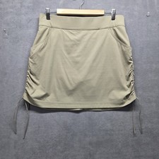 Columbia Anytime Casual Skort L Tusk Khaki Omni-Shield UPF 50 Hiking Golf Travel