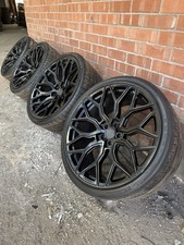 22” 5x112 Genuine Vossen HF2 Alloy Wheels Audi A6 RS6 Alloy Wheels Gloss Black