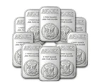 Lot of 10 - 1 oz Silver Bar by APMEX .999 Fine