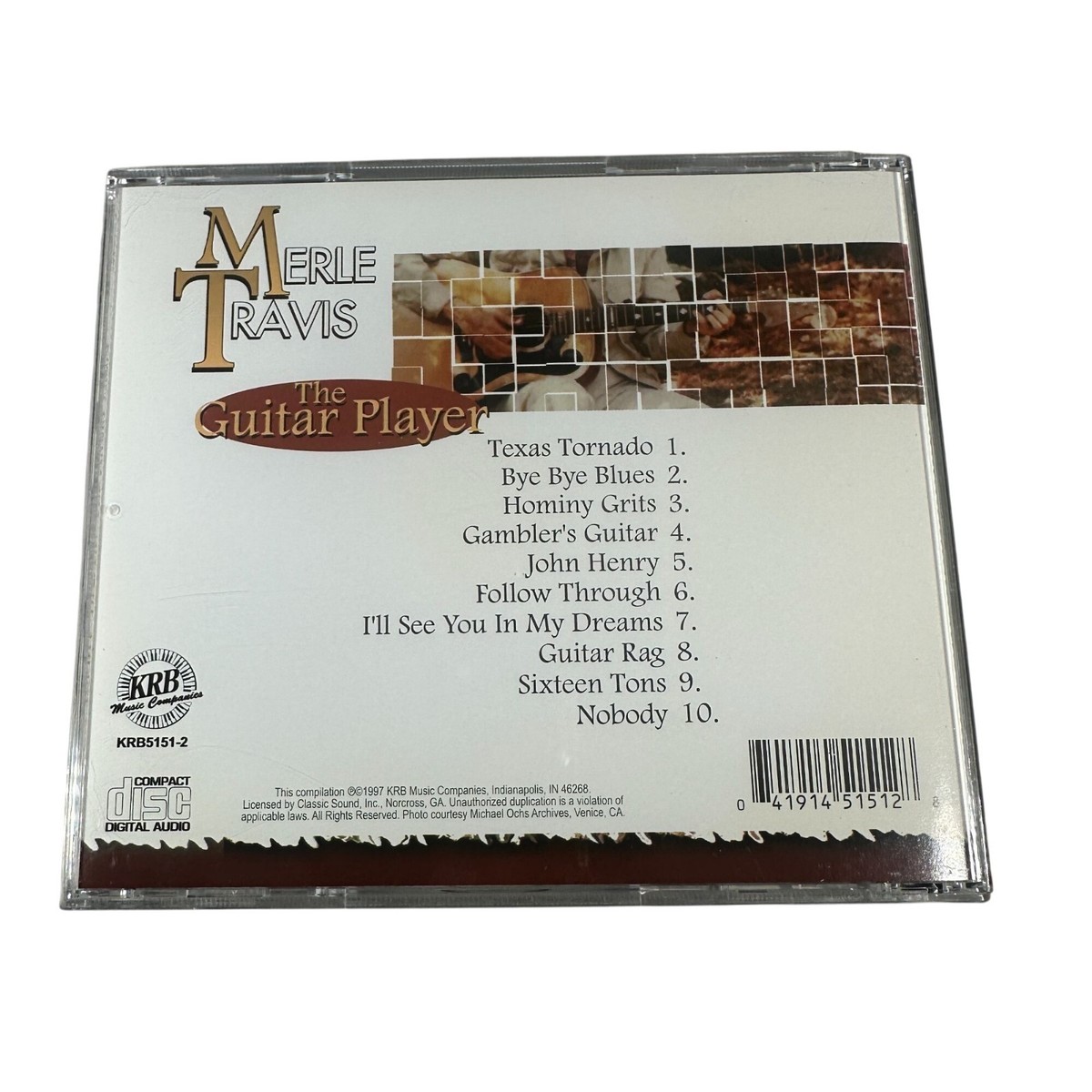 Merle Travis The Guitar Player CD 1997 Classic Country Collector's
