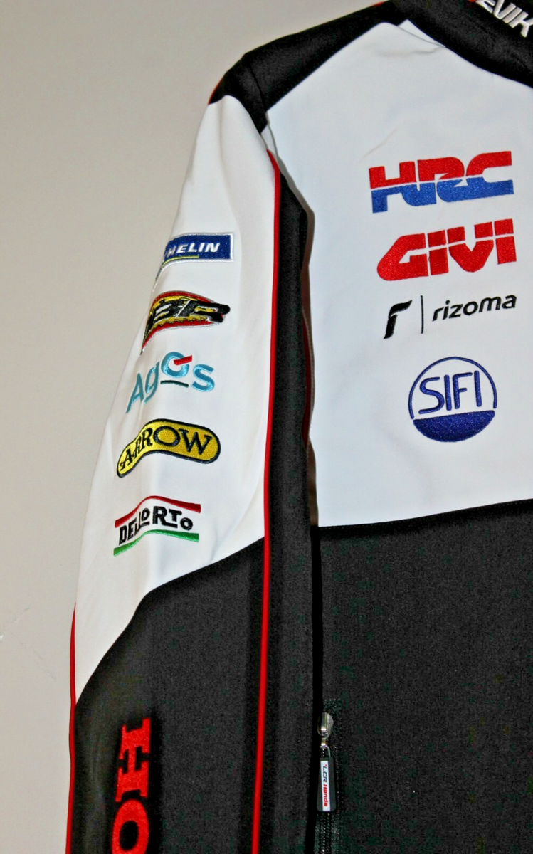 New With Tag motor racing Honda Team Soft-shell embroidery jacket