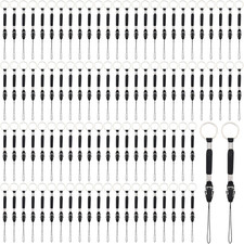 20 Pcs Black Nylon Lanyard Strap Short Detachable Lanyard for USB Flash Drive, M