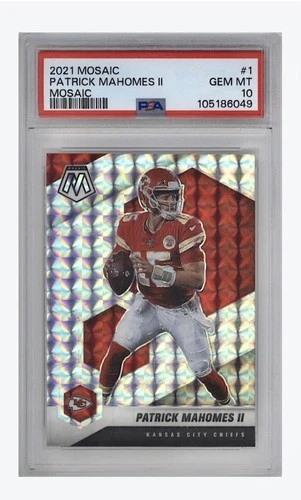 2021 Mosaic PATRICK MAHOMES II PSA 10 Mosaic Prizm Chiefs