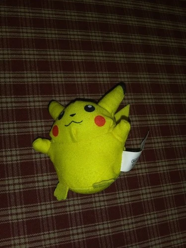 Vintage 1999 Burger King Rare Nintendo Pokemon PIKACHU Plush 3" BATTERY DYING