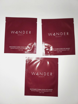 Wander Beauty Baggage Claim Gold Eye Masks Travel Brightening 3 pairs EXPIRED