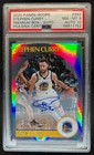 2020-21 Panini Hoops Stephen Curry Premium Box Set Auto #10/10 Warriors PSA 8