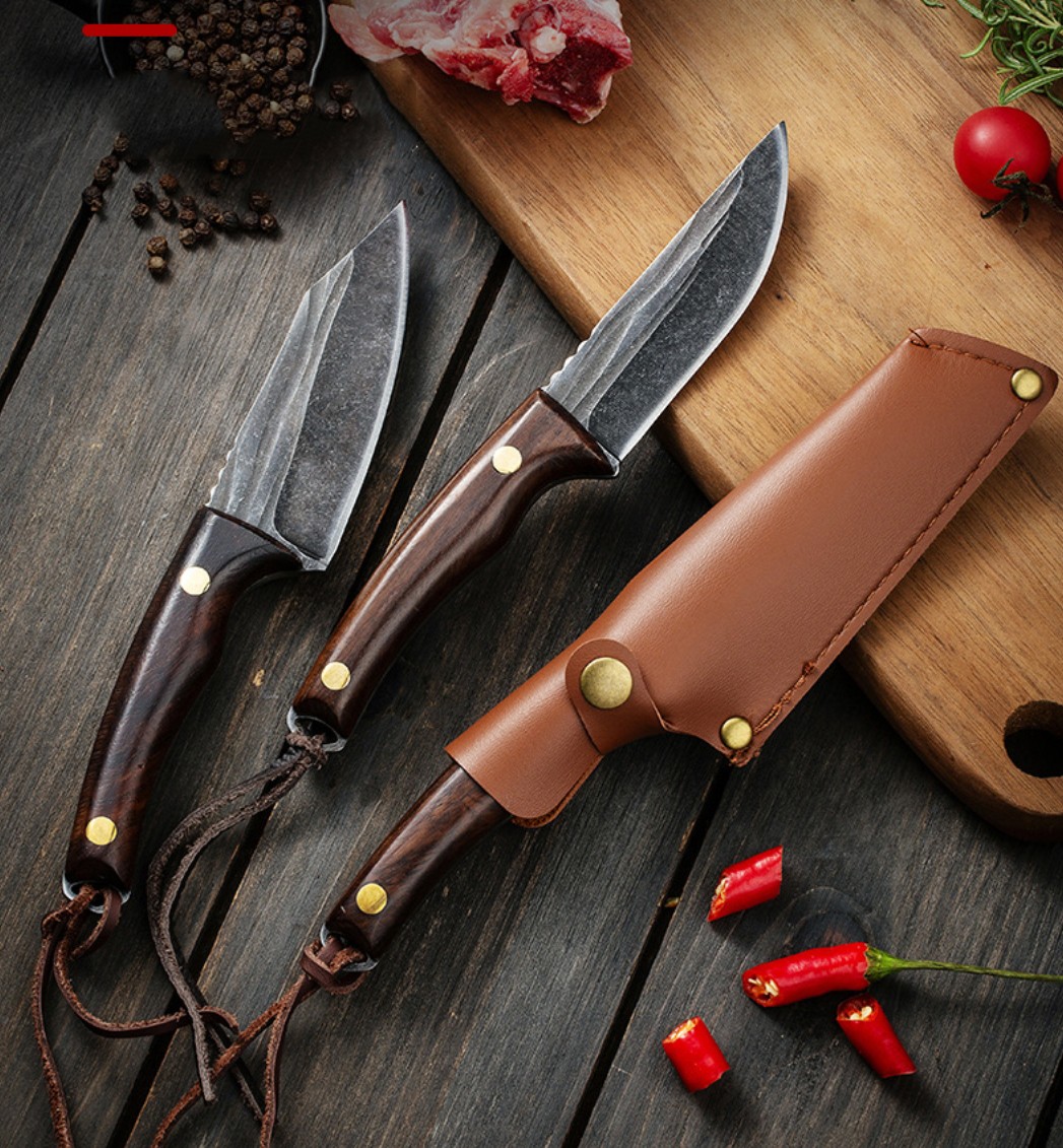 3 Pcs Kitchen Knives Set Handmade HAND FORGED CARBON STEEL CHEF KNIFE Set Knives