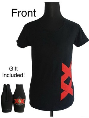* Official*Dos Equis Cerveza Black T-Shirt Logo XX With Gift! Size: Small